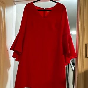 Eliza J Elegant Pink Flare Sleeve Dress size 8
